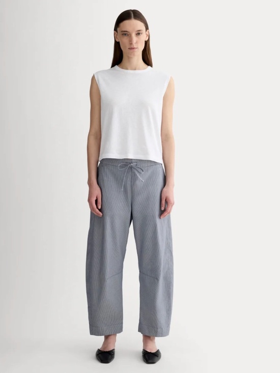 Everlane Pants - Everlane The Easy Barrel Pant Denim Pinstripe Size Large (Q)